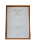 Load image into Gallery viewer, Queen of the Skies A5 Typography Art Print