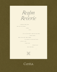 Load image into Gallery viewer, realm of reverie a5 minimal paper art print by Cerita on green background