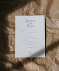 Load image into Gallery viewer, minimal typography a5 paper art print queen of the skies by Cerita on brown paper background
