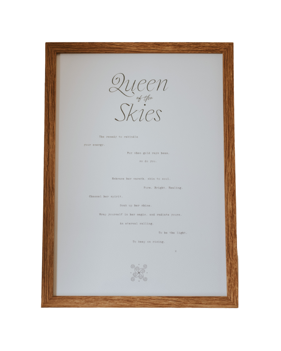 Queen of the Skies A5 Typography Art Print
